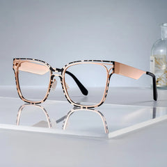 Women's Metal Glasses with Dual-level Frame Online