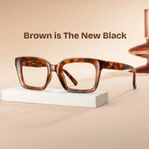 Marley Tortoise Eyeglasses with Rectangle Frames | ZEELOOL