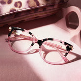 Round Pink Tortoise Glasses