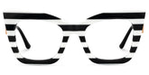 Cagle Designer Eyeglasses in Cateye Clear Frame