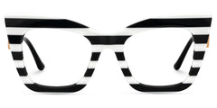 Cagle Designer Eyeglasses in Cateye Clear Frame