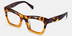 Benitez Square Tortoise Frame Glasses | Zeelool Optical