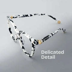 Square Cow Eyeglasses- Miles Acetate Frame Glasses