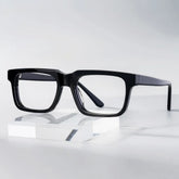Larsen Black Rectangle Glasses Frames For Men | Zeelool