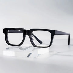 Larsen Black Rectangle Glasses Frames For Men | Zeelool