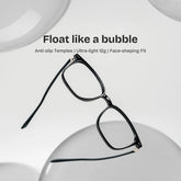 Charles Oversized Black Square Glasses Frames for Women and Men | ZEELOOL
