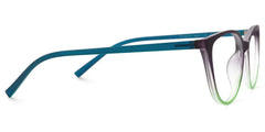 Lucy Cat-Eye Purple-Green Frame Glasses | Zeelool