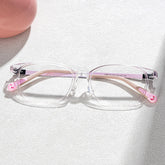 Lane Rectangle Cystal Frame Eyeglasses for Teens