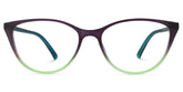 Lucy Cat-Eye Purple-Green Frame Glasses | Zeelool