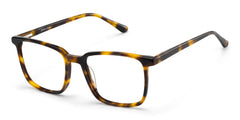 Rectangle Tortoise Eyeglasses- Aidan Acetate Frame Glasses