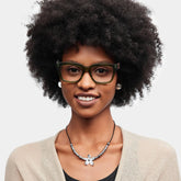 Zinnia Green Frame Glasses with Rectangle Frame Online | ZEELOOL