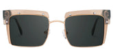 Designer Kiana Beige Frame Sunglasses | Zeelool