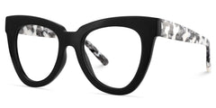 Yaser Cat-eye Black Eyeglasses and Acetate Frames