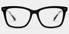 Layla Black Square Nature Eyewear for Woman | ZEELOOL