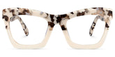 Benitez Square Two-Tone Frame and Pescription Glasses