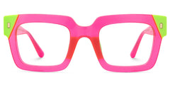 Trendy Pink Eyeglasses Frames For Women - Sarah Rectangle Glasses