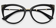Dalton Cat Eye Black Glasses | Zeelool Glasses