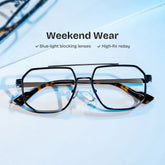 Autumn grey aviator glasses Online | ZEELOOL