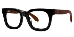 Sam Rectangle Wood Thick Frame Glasses for Men | Zeelool