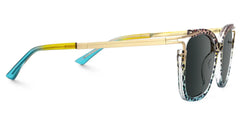 Spring hinges Sidibe Sunglasses, Sidibe Blue leopard Sunglasses -Zeelool