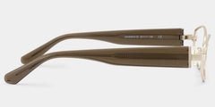 Dakota Cinnamon Rectangle Glasses for the Female | ZEELOOL