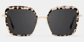 Cordaro Square Clear Tortoise Shell Sunglasses with Nose Pads