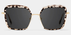 Cordaro Square Clear Tortoise Shell Sunglasses with Nose Pads