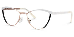 Sydney Cat Eye White Frame Glasses | Zeelool Optical