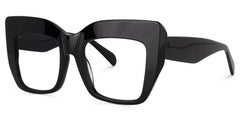 Charmaine Cateye Black Eyeglasses & Wide Frames