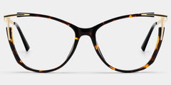 Yomary Cateye Tortoise Thin Frame Glasses | Zeelool