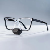 Benguie Black Clear Square Shape Eyeglasses | Zeelool