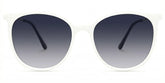 Chanty Round White Thin Frame Glasses | Zeelool Optical