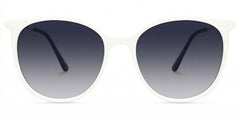 Chanty Round White Thin Frame Glasses | Zeelool Optical