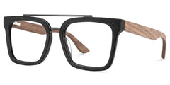 Men's Aviator Eyeglasses Frames With Black Clear Color