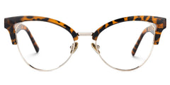 Charlene Tortoise Browline Cat Eye Glasses for Women