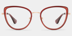 Celine Cat-eye Red Burgundy Eyeglass Frames for Women | ZEELOOL