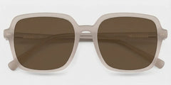 Kenneth Khaki Square Glasses for Ladies | ZEELOOL