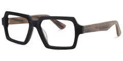 Arthur Geometric Black Eyeglasses and Thin Frames
