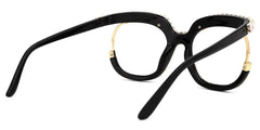 Veasley Square Multicolor Rhinestone Studded Glasses