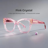 Designer Minfia Eyeglasses Pink Frames Glasses