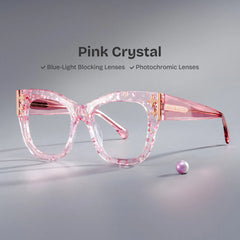 Designer Minfia Eyeglasses Pink Frames Glasses