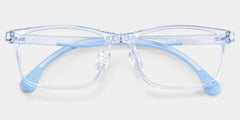 Sunny Rectangle Blue Frame Eyeglasses for Tween