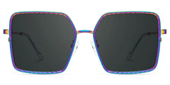 Square Toure Iridescent Frames Designer Sunglasses