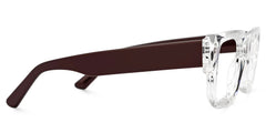 Clear TR90 Rectangle Eyeglasses- Garza