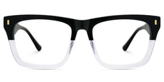 Rectangular Spectacle Frames with Brown Blue Color