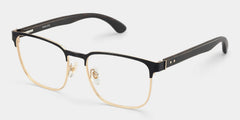 Luke black and gold browline glasses Online | ZEELOOL