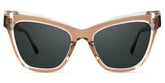 Saucie Light Brown Cat eye Frame Sunglasses | Zeelool