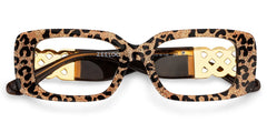 Jonas Rectangle Leopard Color Frame Glasses for Women | Zeelool