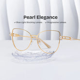 Gaga Eyeglasses in Cat Eye Gold Frame | Zeelool