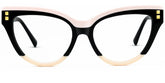 Cascata Cateye Frame Glasses with Black and Pink Color